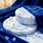 Swarovski collier Imber Round cut, Scattered design, White, Gold-tone plated - 5680090