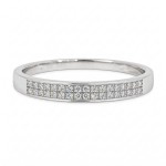 Diamantring i hvitt gull med 0,09 ct W-Si - vda009hv