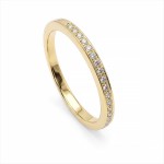 Diamantring i 14kt gult gull med 0,10 ct W-Si - 50994081250