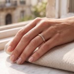 Diamantring i 14kt gult gull med 0,10 ct W-Si - 50994081250