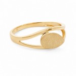 Gullring i 14kt gult gull - Bur501490