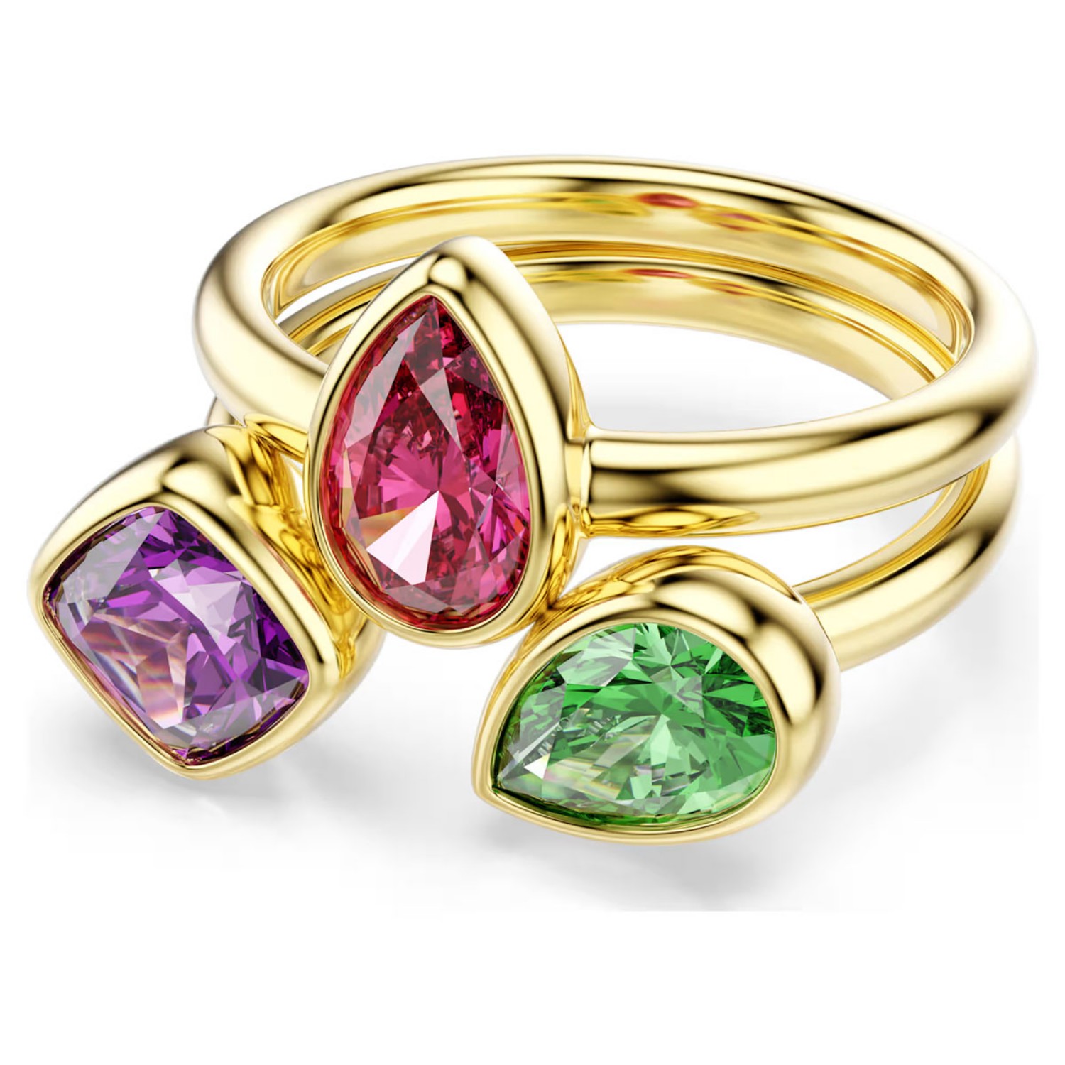 Swarovski Imber cocktailringsett i gullfinish med zirkonia - 5753279