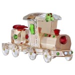 Swarovski figurer Holiday Cheers togsett i gullfarget krystall - 5732578