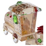 Swarovski figurer Holiday Cheers togsett i gullfarget krystall - 5732578