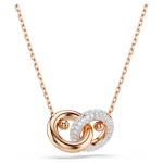 Swarovski smykke Dextera anheng i roségulltone med hvite krystaller - 5738200