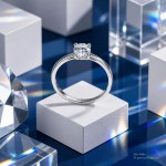 Diamantring forlovelsesring 0,50 ct i 14kt gull. Soria - 18010050