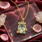 Swarovski Gema anheng med grønne krystaller - 5705816
