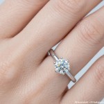 Diamantring forlovelsesring  1,00 ct i 14kt gull. Violetta - 18003100
